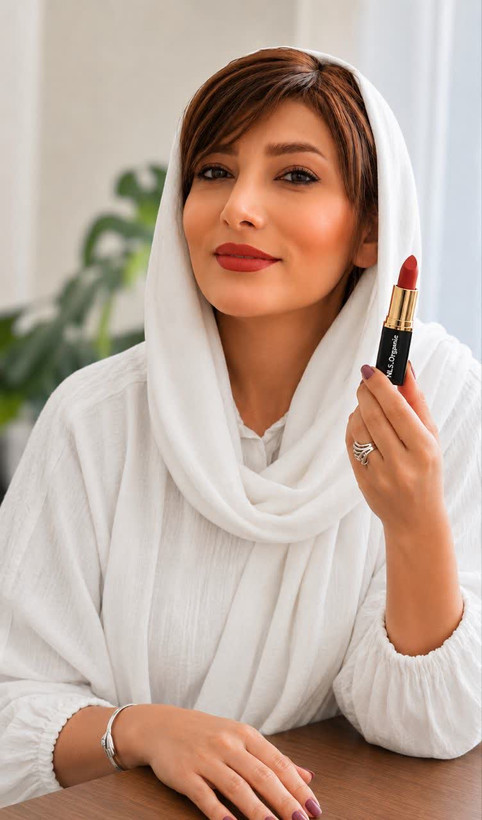 رژ لب گیاهی آجری رنگ NLS