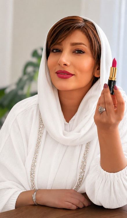 رژ لب گیاهی سرخابی رنگ NLS