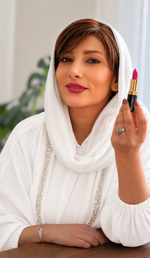 رژ لب گیاهی سرخابی رنگ NLS